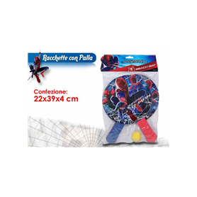 SET RACCHETTE C/PALLA SPIDERMAN