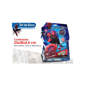 SET RACCHETTA E MINI DISCO SPIDERMAN