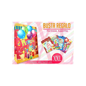 BUSTA CARTA HAPPY BIRTHDAY MIS.XXL