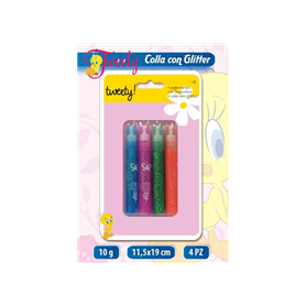 COLLA GLITTER TWEETY 4PZ