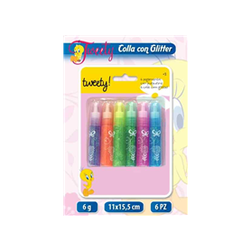 COLLA GLITTER TWEETY 6PZ