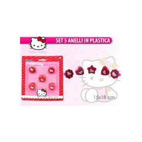 SET 5 ANELLI HELLO KITTY