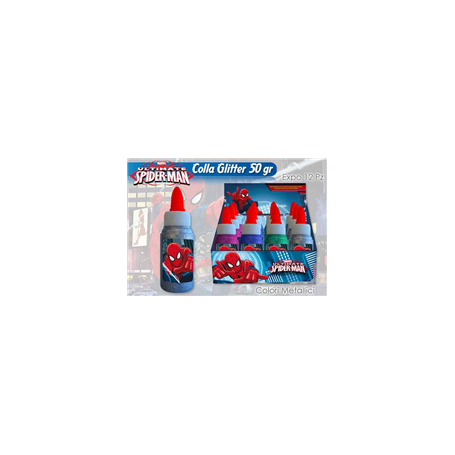 COLLA GLITTER METALLICI SPIDERMAN 50GR