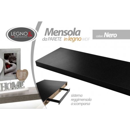 MENSOLA NERO 40X25X3.8