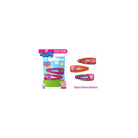 CLIC CLAC GLITTER PEPPA PIG 4,5CM