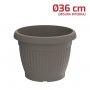 VASO GAIA D.36CM GRIGIO