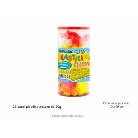 PLASTILINA 25PZ 500GR CLASSIC