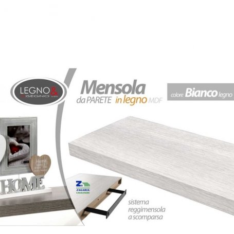 MENSOLA BIANCA 80X25X4