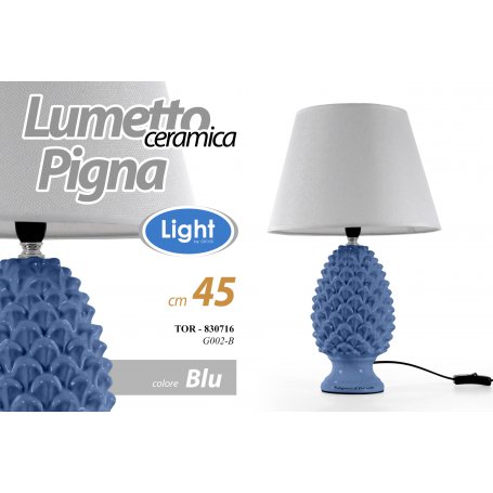 LAMPADA PIGNA BLU 44.5CM