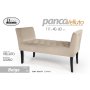 PANCA VELLUTO BEIGE 111X40X62