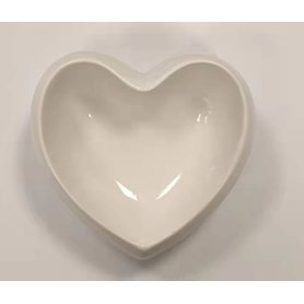 SVUOTATASCHE CUORE BIANCO H6X16X14CM