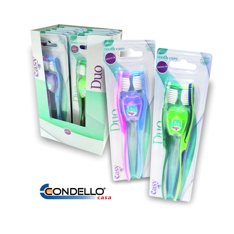 SPAZZOLINO DENTI EASY 2PZ+FILO INTERD