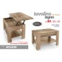 TAVOLINO C/ALZATA LEGNO ROVERE