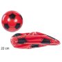 PALLONE DA CALCIO DECORATO ROSSO 22CM