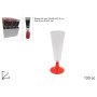 FLUTE PLASTICA 6PZ BASE ROSSA