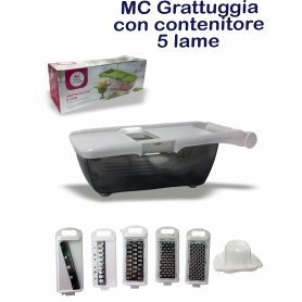 MC GRATTUGGIA C/CONTENITORE 5 LAME