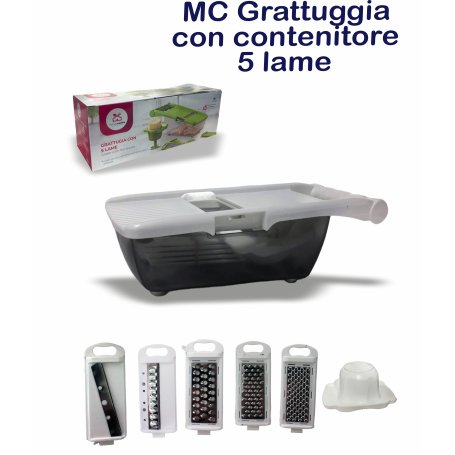 MC GRATTUGGIA C/CONTENITORE 5 LAME