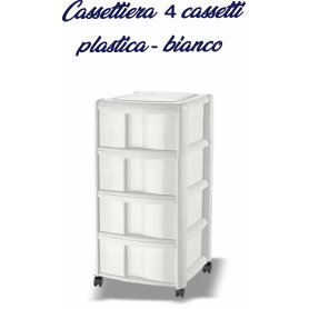 CASSETTIERA PL. 4 CASS. BIANCO