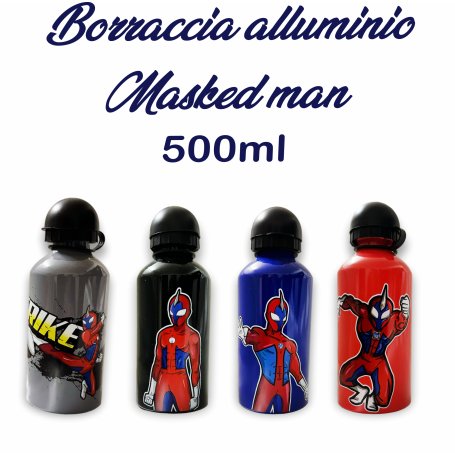 BORRACCIA ALLUMINIO 500ML MASKED MAN