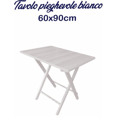 TAVOLO PIEGHEVOLE 60X90 BIANCO