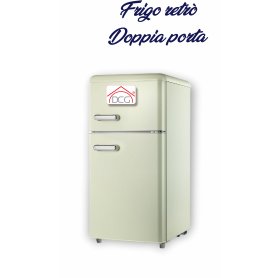 FRIGO 100LT 40W RETRO' DOPPIA PORTA CREM