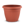 VASO TONDO FIORI TERRACOTTA 14CM