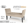 PANCA VELLUTO BEIGE 111X40X62