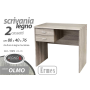 SCRIVANIA 2 CASSETTI ERMES 80X40X76 OLMO