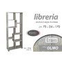 LIBRERIA ERMES 70X24X178 OLMO