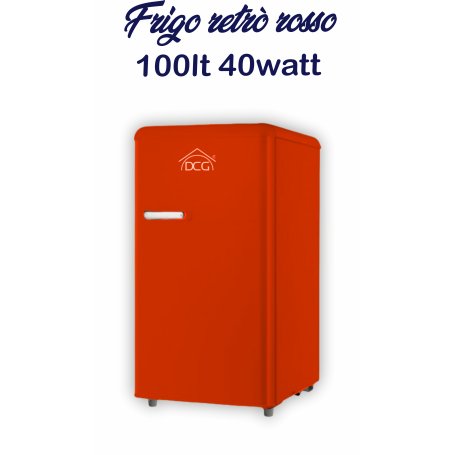 FRIGORIFERO 100LT 40W RETRO' ROSSO