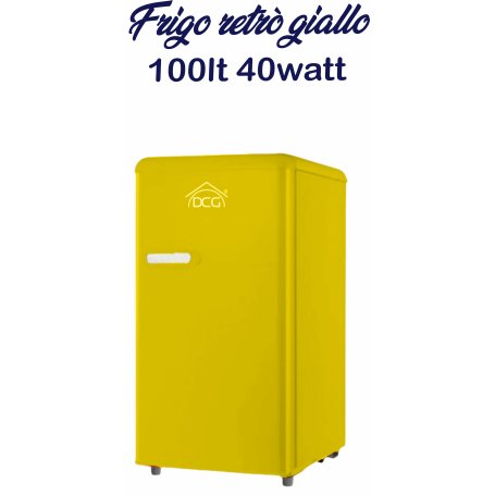 FRIGORIFERO 100LT 40W RETRO' GIALLO