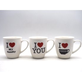 TAZZA C/DISEGNO I LOVE YOU H10 D9