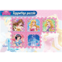 TAPPETINO PUZZLE 5PZ. PRINCESS 1-5