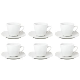 TAZZINE CAFFE ZEN C/PIATTINO X6 BIANCO