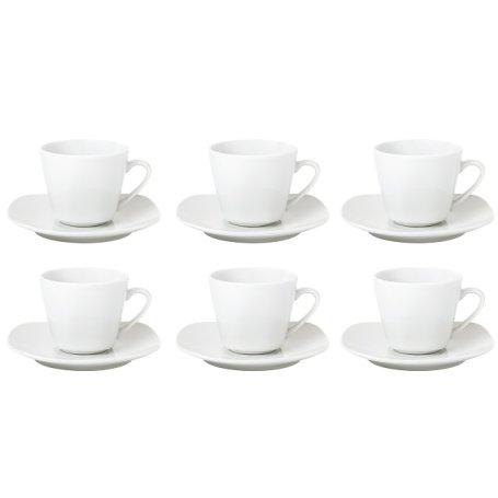 TAZZINE CAFFE ZEN C/PIATTINO X6 BIANCO