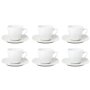 TAZZINE CAFFE ZEN C/PIATTINO X6 BIANCO