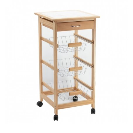 CARRELLO CUCINA 3 CEST.NATURALE CALGARY