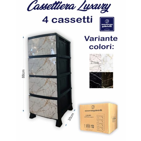 CASSETTIERA PL.LUXURY 4 CASSETTI NG