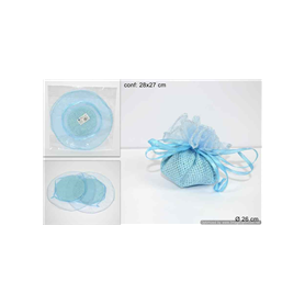 P/CONFETTI ORGANZA CELESTE SET 2