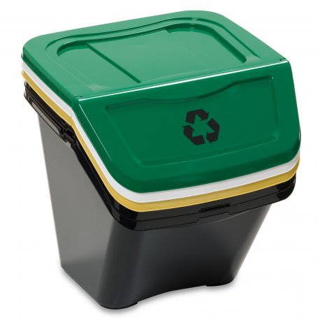 PATTUMIERA DIFFERENZ.SET 3PZ ECOBIN 90LT