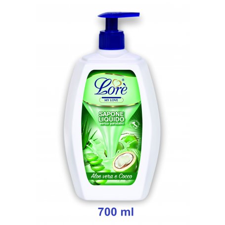 LORE' SAP.LIQ.700ML ALOE&COCCO